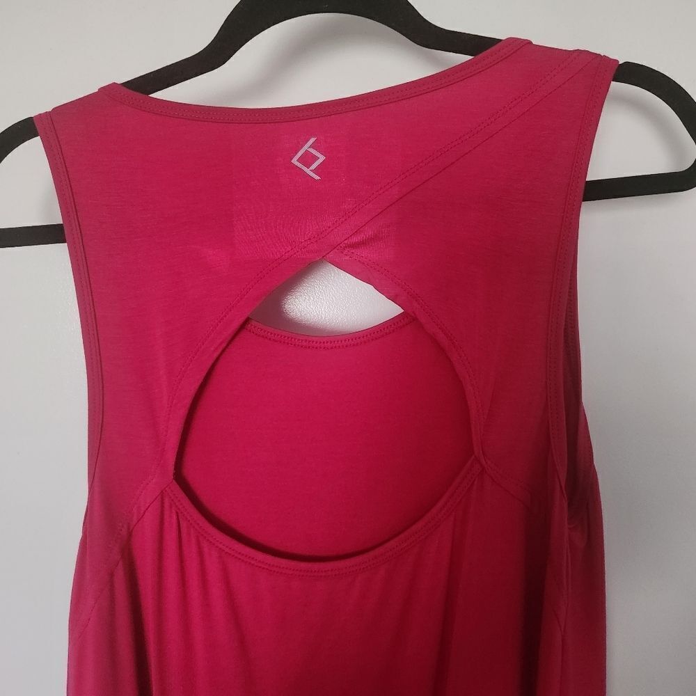 BSP Better Sports Performance Womens Activewear Tank Open Back Scoop Neck XL - Picture 4 of 6